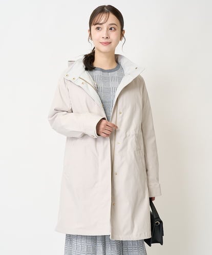 F1VAA42380 MK MICHEL KLEIN(小さいサイズ) 【小さいサイズ】ダウンライナー付きマルチwayモッズコート/撥水加工