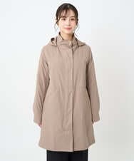 F1VAD42380 MK MICHEL KLEIN(小さいサイズ)(メゾン ドゥ サンク) 【小さいサイズ】ダウンライナー付きマルチwayモッズコート/撥水加工 モカ