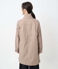 F1VAD42380 MK MICHEL KLEIN(小さいサイズ)(メゾン ドゥ サンク) 【小さいサイズ】ダウンライナー付きマルチwayモッズコート/撥水加工 モカ