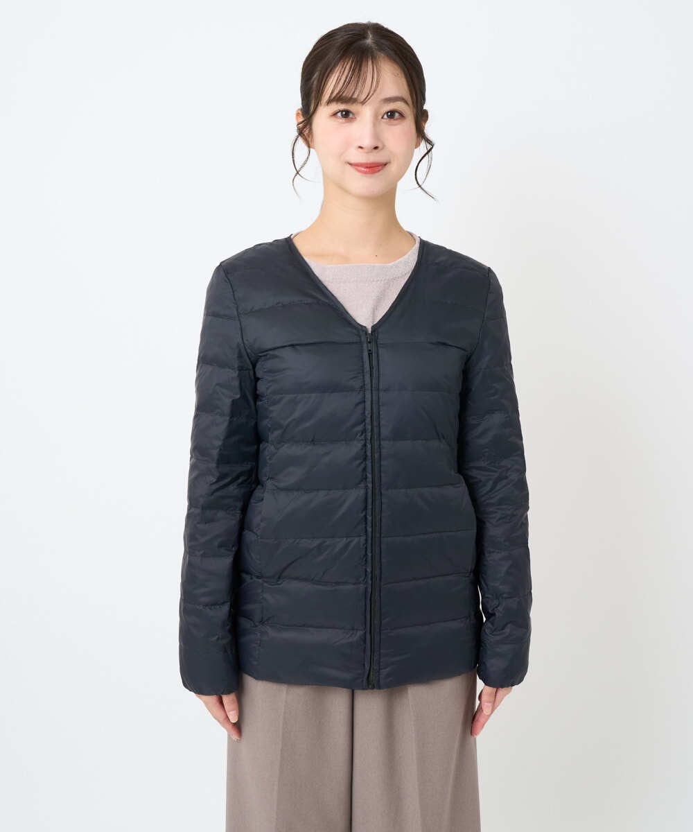 F1VAD42380 MK MICHEL KLEIN(小さいサイズ)(メゾン ドゥ サンク) 【小さいサイズ】ダウンライナー付きマルチwayモッズコート/撥水加工 モカ