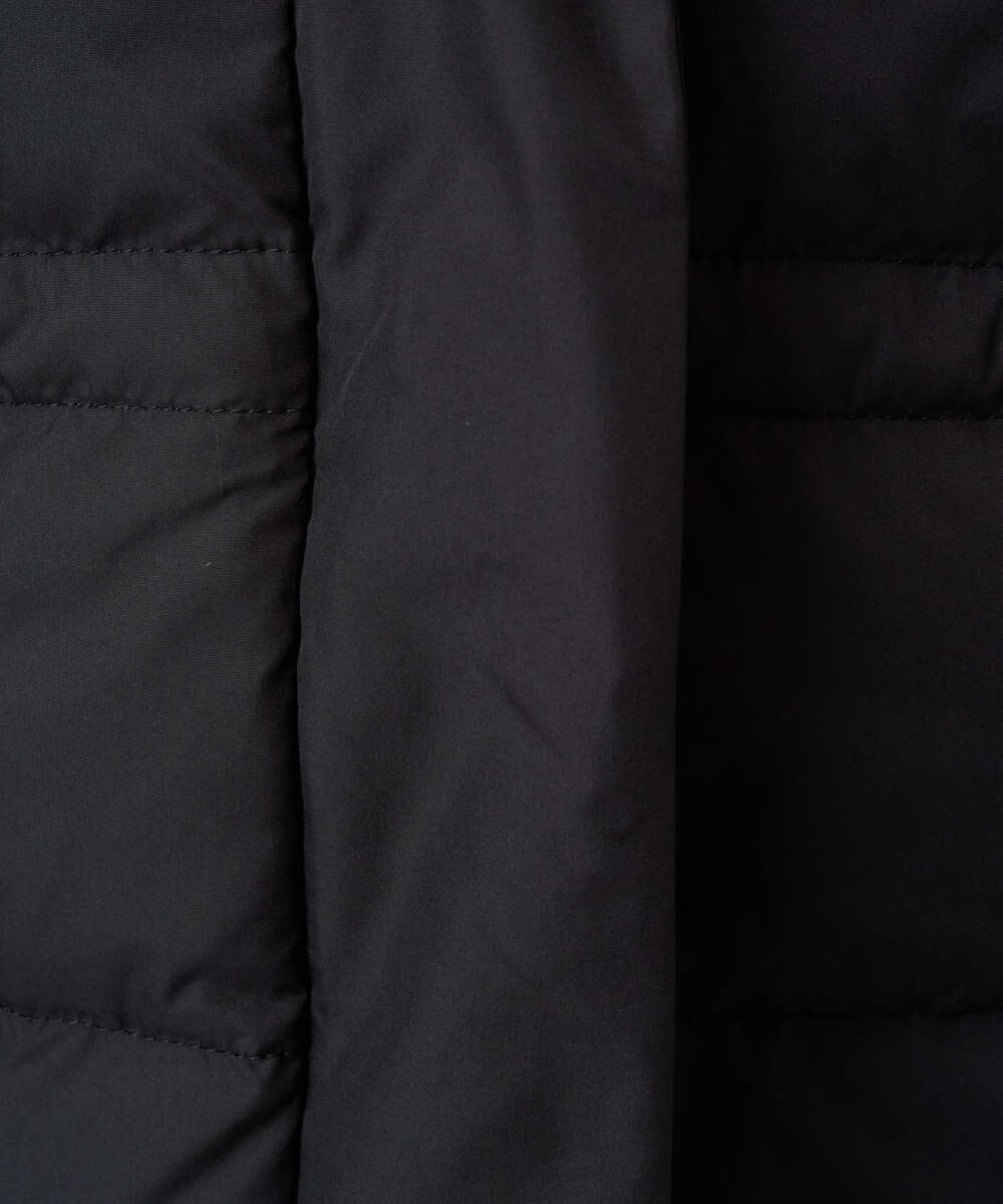 F1VAD50350 MK MICHEL KLEIN(小さいサイズ)(メゾン ドゥ サンク) 【小さいサイズ】ベーシックタフタ ロングダウンコート/撥水加工 モカ