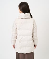 F1VAD52310 MK MICHEL KLEIN(小さいサイズ)(メゾン ドゥ サンク) 【小さいサイズ】ベーシックタフタ ミドルダウンコート/撥水加工 アイボリー