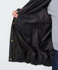 F1VAD52310 MK MICHEL KLEIN(小さいサイズ)(メゾン ドゥ サンク) 【小さいサイズ】ベーシックタフタ ミドルダウンコート/撥水加工 アイボリー