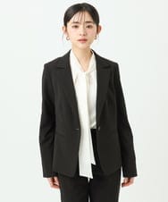 F6BAD11220 MICHEL KLEIN(小さいサイズ)(メゾン ドゥ サンク) [小さいサイズ]ボウタイブラウス ラベンダー
