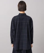 F6BAG20250 MICHEL KLEIN(小さいサイズ)(メゾン ドゥ サンク) 【小さいサイズ】[セットアップ対応]チェックコーデュロイシャツ ベージュ