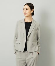 F6DAD36380 MICHEL KLEIN(小さいサイズ)(メゾン ドゥ サンク) [小さいサイズ][セットアップ対応]テーラードジャケット グレー