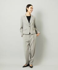 F6DAD36380 MICHEL KLEIN(小さいサイズ)(メゾン ドゥ サンク) [小さいサイズ][セットアップ対応]テーラードジャケット グレー