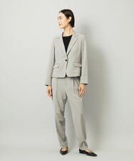 F6DAD36380 MICHEL KLEIN(小さいサイズ)(メゾン ドゥ サンク) [小さいサイズ][セットアップ対応]テーラードジャケット グレー