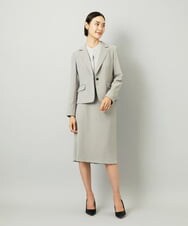 F6DAD36380 MICHEL KLEIN(小さいサイズ)(メゾン ドゥ サンク) [小さいサイズ][セットアップ対応]テーラードジャケット グレー