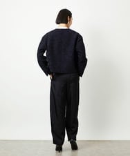 F6DDD02430 MICHEL KLEIN(小さいサイズ)(メゾン ドゥ サンク) [小さいサイズ]ファンシーツイードショートジャケット ネイビー