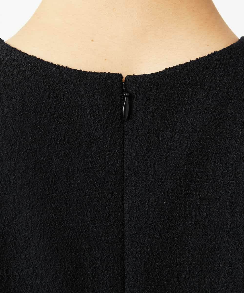 F6EDD03330 MICHEL KLEIN(小さいサイズ)(メゾン ドゥ サンク) [小さいサイズ]［オケージョン/セレモニー］スリーブコンシャスワンピース ネイビー