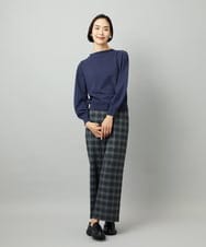 F6FAD15190 MICHEL KLEIN(小さいサイズ)(メゾン ドゥ サンク) [小さいサイズ]ホールガーメント(R)ボトルネックニット ライトブルー