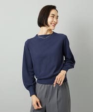 F6FAD15190 MICHEL KLEIN(小さいサイズ)(メゾン ドゥ サンク) [小さいサイズ]ホールガーメント(R)ボトルネックニット ライトブルー