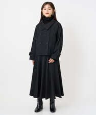 F6FAD20230 MICHEL KLEIN(小さいサイズ)(メゾン ドゥ サンク) [小さいサイズ]シアーケーブルハイネックニット ライトグレー