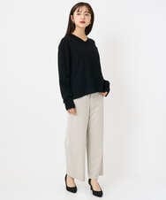F6FAD23210 MICHEL KLEIN(小さいサイズ)(メゾン ドゥ サンク) [小さいサイズ]Vネックニット ライトブルー