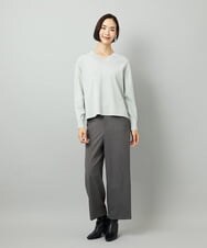 F6FAD23210 MICHEL KLEIN(小さいサイズ)(メゾン ドゥ サンク) [小さいサイズ]Vネックニット ライトブルー