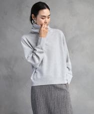 F6FAD28230 MICHEL KLEIN(小さいサイズ)(メゾン ドゥ サンク) [小さいサイズ][定番人気]ハイネックニット ライトグレー