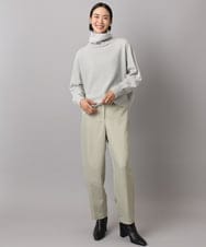 F6FAD28230 MICHEL KLEIN(小さいサイズ)(メゾン ドゥ サンク) [小さいサイズ][定番人気]ハイネックニット ライトグレー
