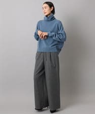 F6FAD28230 MICHEL KLEIN(小さいサイズ)(メゾン ドゥ サンク) [小さいサイズ][定番人気]ハイネックニット ライトグレー