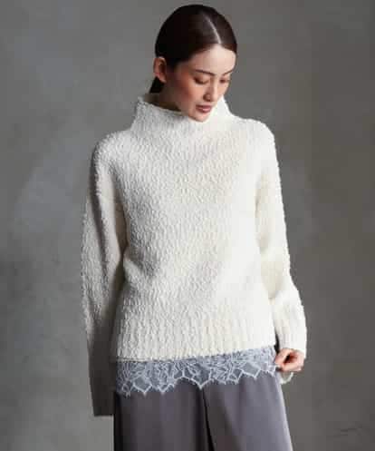 F6FAG50250 MICHEL KLEIN(小さいサイズ) [小さいサイズ]ラメボトルネックニット