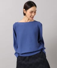 F6FAH17190 MICHEL KLEIN(小さいサイズ)(メゾン ドゥ サンク) 【小さいサイズ】[定番人気]ホールガーメント(R)ドルマンスリーブニット(長袖) ピンク
