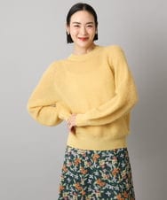 F6FBD32230 MICHEL KLEIN(小さいサイズ)(メゾン ドゥ サンク) モヘアローゲージニット イエロー