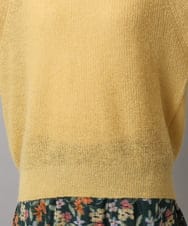 F6FBD32230 MICHEL KLEIN(小さいサイズ)(メゾン ドゥ サンク) モヘアローゲージニット イエロー