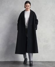 F6FBD32230 MICHEL KLEIN(小さいサイズ)(メゾン ドゥ サンク) モヘアローゲージニット イエロー