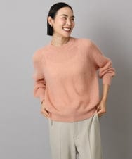 F6FBD32230 MICHEL KLEIN(小さいサイズ)(メゾン ドゥ サンク) モヘアローゲージニット イエロー