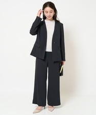 F6FDA15190 MICHEL KLEIN(小さいサイズ)(メゾン ドゥ サンク) [小さいサイズ]ホールガーメント(R)ボトルネックニット ブルー