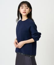 F6FDD02210 MICHEL KLEIN(小さいサイズ)(メゾン ドゥ サンク) [小さいサイズ]ドロストラグランニットプルオーバー ライトイエロー