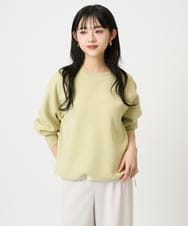F6FDD02210 MICHEL KLEIN(小さいサイズ)(メゾン ドゥ サンク) [小さいサイズ]ドロストラグランニットプルオーバー ライトイエロー