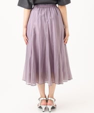 F6HJD02270 MICHEL KLEIN(小さいサイズ)(メゾン ドゥ サンク) 【小さいサイズ】シアーフレアスカート パープル