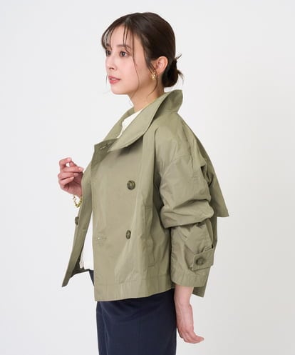 F6JGD09390 MICHEL KLEIN(小さいサイズ) [小さいサイズ]スタンドカラーショートブルゾン