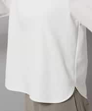 F6KAG43170 MICHEL KLEIN(小さいサイズ)(メゾン ドゥ サンク) 【小さいサイズ】シャツ袖ドッキングカットソー ホワイト