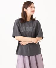 F6KGD02140 MICHEL KLEIN(小さいサイズ)(メゾン ドゥ サンク) [小さいサイズ]ボクシ―ロゴＴシャツ ホワイト