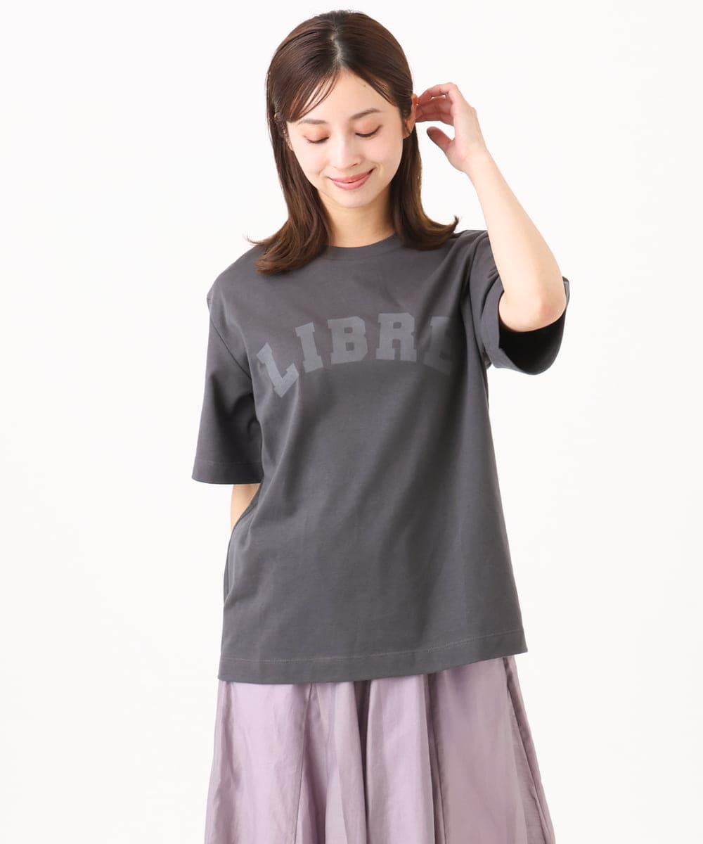 F6KGD02140 MICHEL KLEIN(小さいサイズ)(メゾン ドゥ サンク) [小さいサイズ]ボクシ―ロゴＴシャツ ホワイト