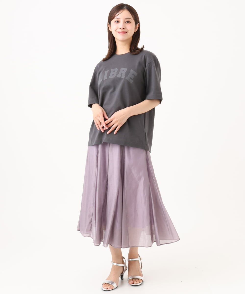 F6KGD02140 MICHEL KLEIN(小さいサイズ)(メゾン ドゥ サンク) [小さいサイズ]ボクシ―ロゴＴシャツ ホワイト