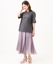 F6KGD02140 MICHEL KLEIN(小さいサイズ)(メゾン ドゥ サンク) [小さいサイズ]ボクシ―ロゴＴシャツ ホワイト
