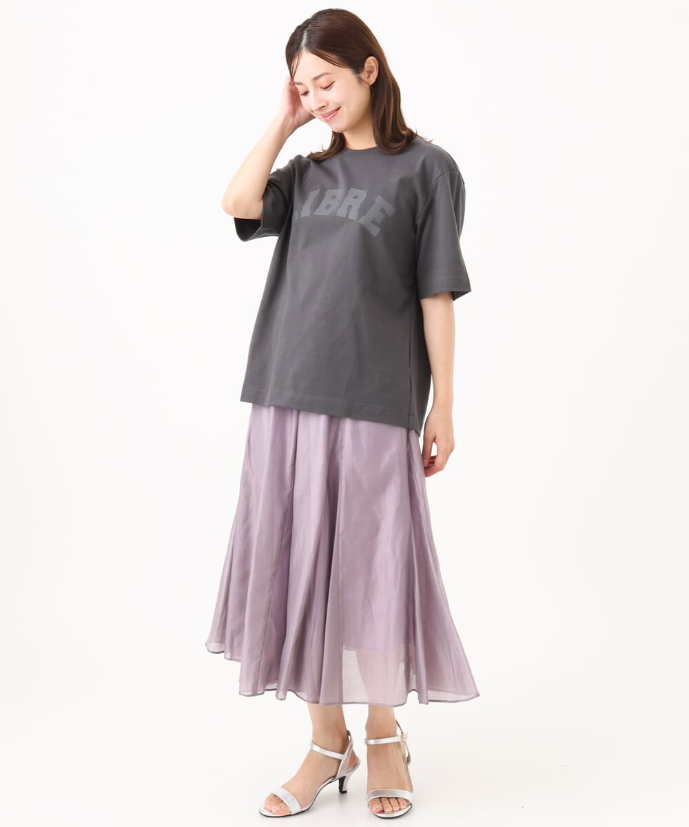 F6KGD02140 MICHEL KLEIN(小さいサイズ)(メゾン ドゥ サンク) [小さいサイズ]ボクシ―ロゴＴシャツ ホワイト