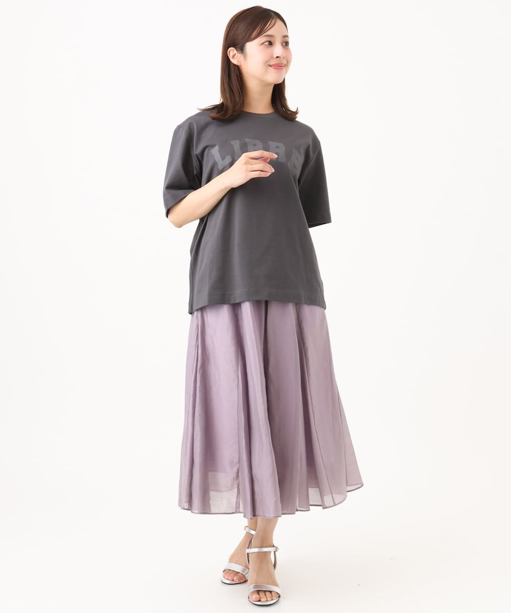 F6KGD02140 MICHEL KLEIN(小さいサイズ)(メゾン ドゥ サンク) [小さいサイズ]ボクシ―ロゴＴシャツ ホワイト