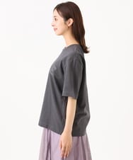 F6KGD02140 MICHEL KLEIN(小さいサイズ)(メゾン ドゥ サンク) [小さいサイズ]ボクシ―ロゴＴシャツ ホワイト