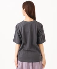 F6KGD02140 MICHEL KLEIN(小さいサイズ)(メゾン ドゥ サンク) [小さいサイズ]ボクシ―ロゴＴシャツ ホワイト