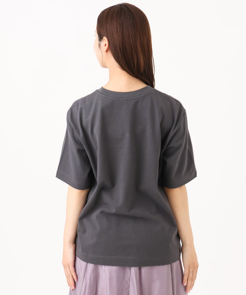 F6KGD02140 MICHEL KLEIN(小さいサイズ)(メゾン ドゥ サンク) [小さいサイズ]ボクシ―ロゴＴシャツ ホワイト
