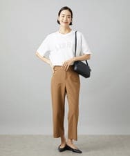 F6KGD02140 MICHEL KLEIN(小さいサイズ)(メゾン ドゥ サンク) [小さいサイズ]ボクシ―ロゴＴシャツ ホワイト