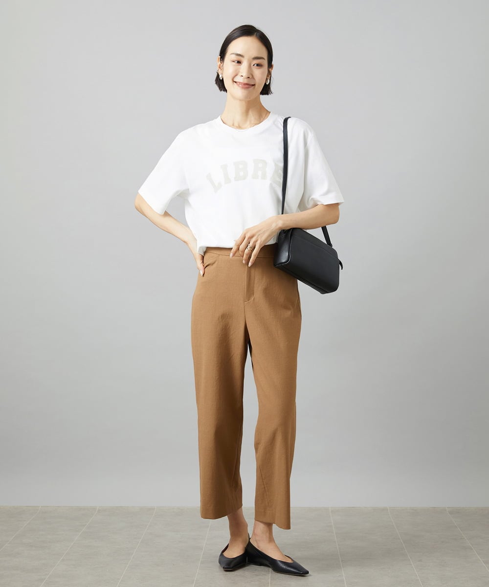 F6KGD02140 MICHEL KLEIN(小さいサイズ)(メゾン ドゥ サンク) [小さいサイズ]ボクシ―ロゴＴシャツ ホワイト
