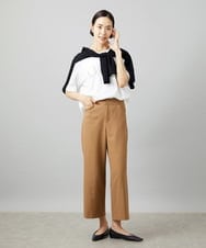 F6KGD02140 MICHEL KLEIN(小さいサイズ)(メゾン ドゥ サンク) [小さいサイズ]ボクシ―ロゴＴシャツ ホワイト