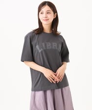 F6KGD02140 MICHEL KLEIN(小さいサイズ)(メゾン ドゥ サンク) [小さいサイズ]ボクシ―ロゴＴシャツ ダークグレー