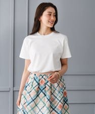 F6KGD19120 MICHEL KLEIN(小さいサイズ)(メゾン ドゥ サンク) [小さいサイズ]ミニマルロゴTシャツ ネイビー