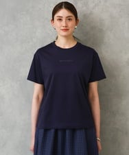 F6KGD19120 MICHEL KLEIN(小さいサイズ)(メゾン ドゥ サンク) [小さいサイズ]ミニマルロゴTシャツ ネイビー